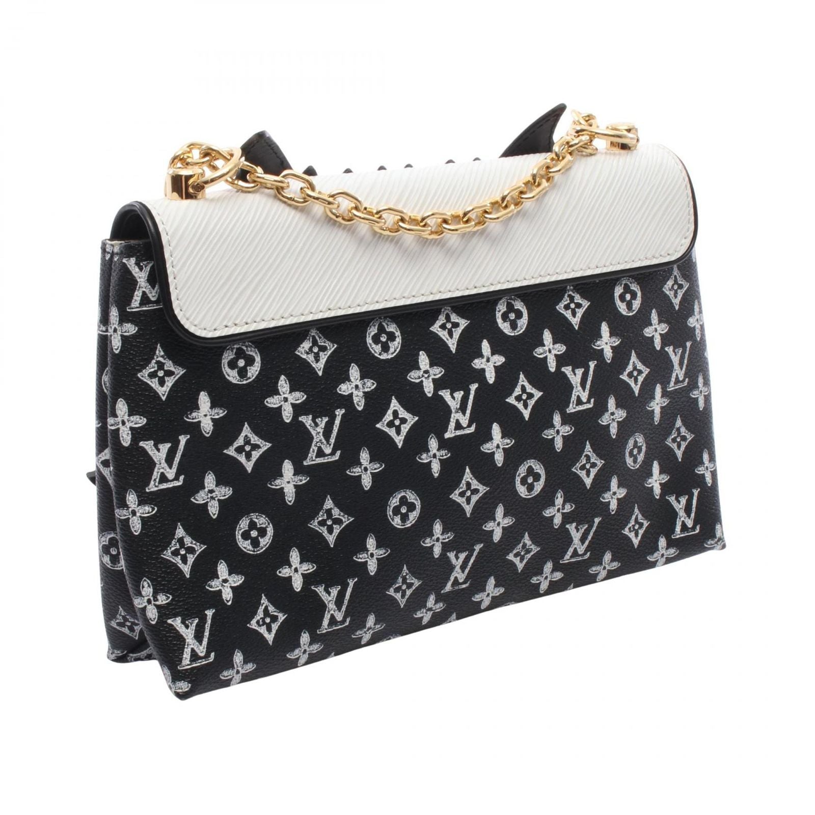 Louis Vuitton Shoulder Bag Cat Gram Leather Canvas Cat Pochette — view 2