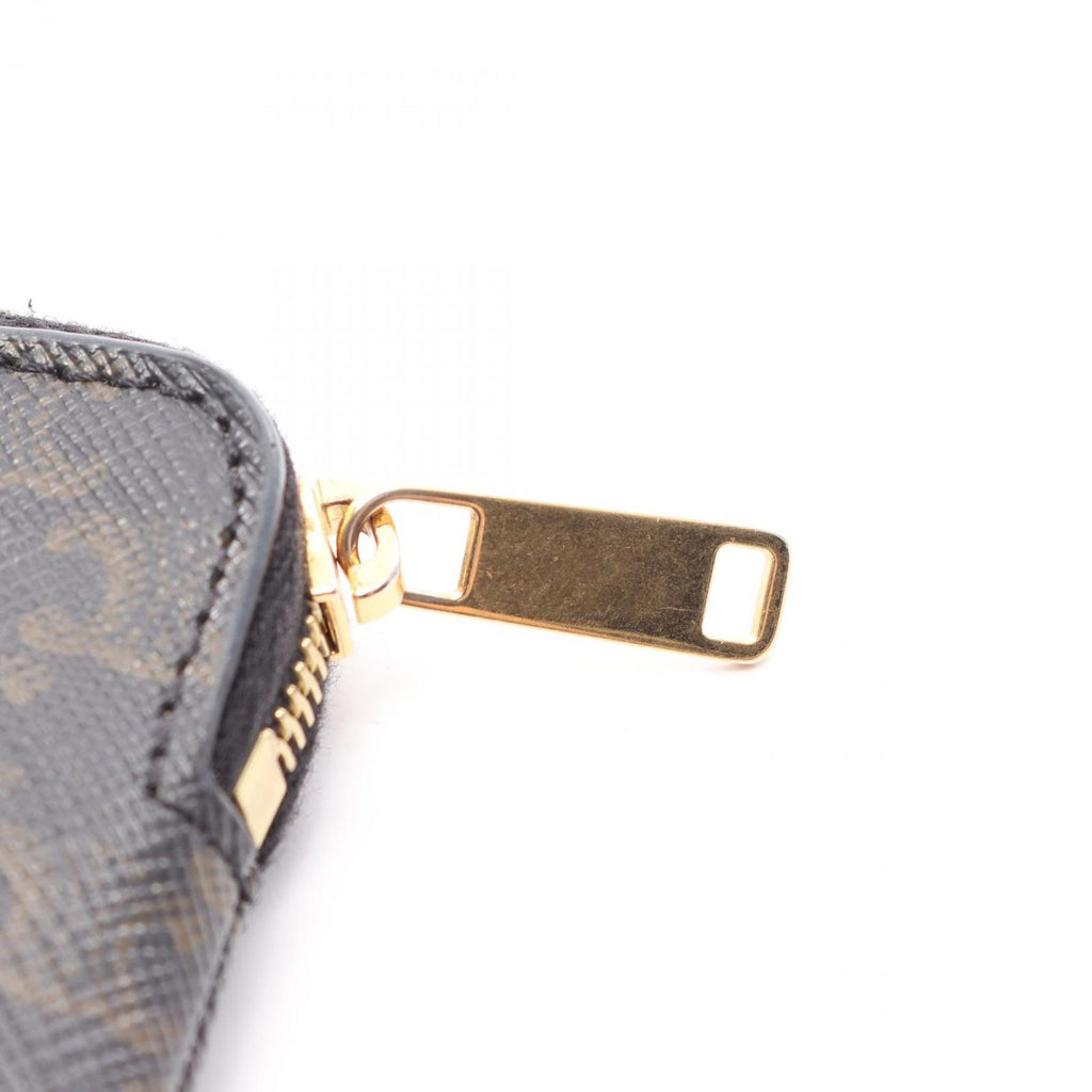 Celine Coin Case Triomphe Card with Key Ring Black — view 8