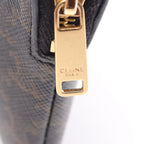 Celine Coin Case Triomphe Card with Key Ring Black — view 4