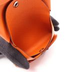 Hermes Coin Case Calvi Duo Orange Leather Calf — view 4