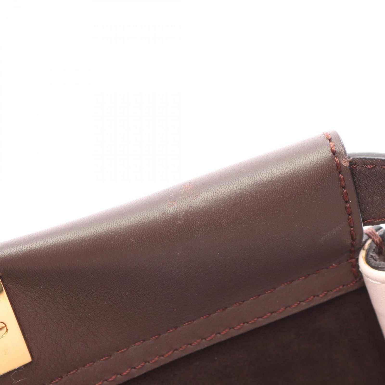 Fendi Handbag Peekaboo Regular Dark Brown Leather — view 5