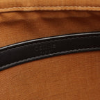 Celine Shoulder Bag Triomphe Black Canvas Leather — view 4