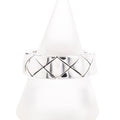 Chanel Ring Quilted White Gold