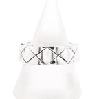 Chanel Ring Quilted White Gold