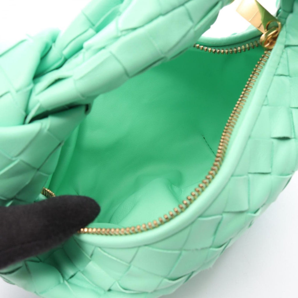 Bottega Veneta Handbag Mini Jodie Light Green Leather Intrecciato — view 3