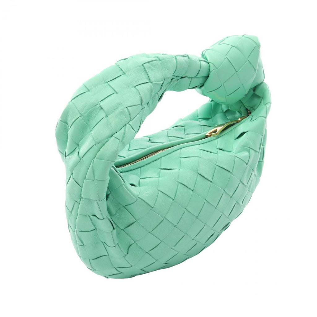 Bottega Veneta Handbag Mini Jodie Light Green Leather Intrecciato — view 2