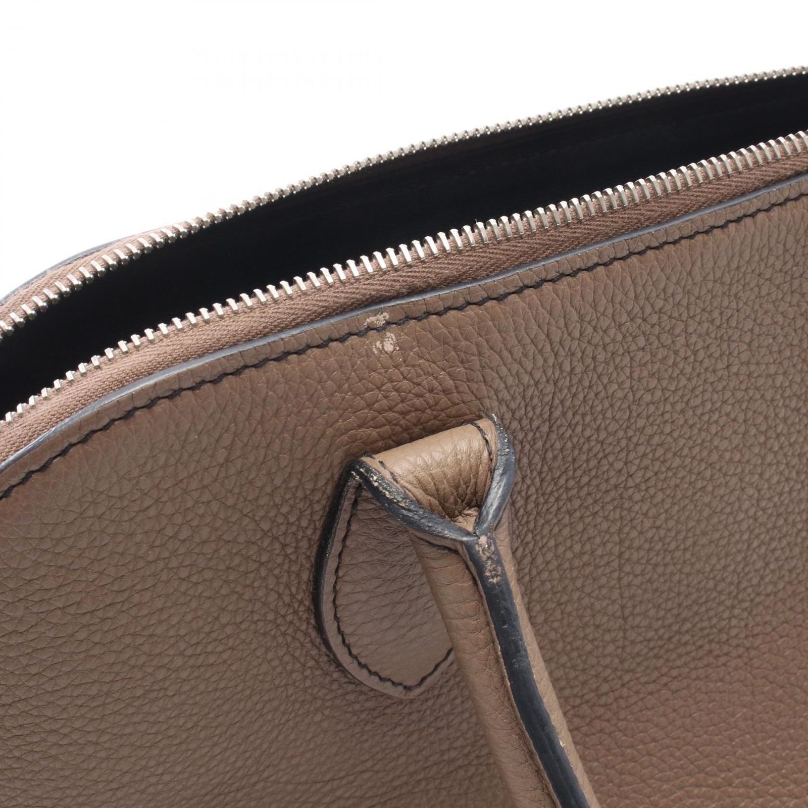 Hermes Shoulder Bag Karabas 35 Etoupe Leather — view 7