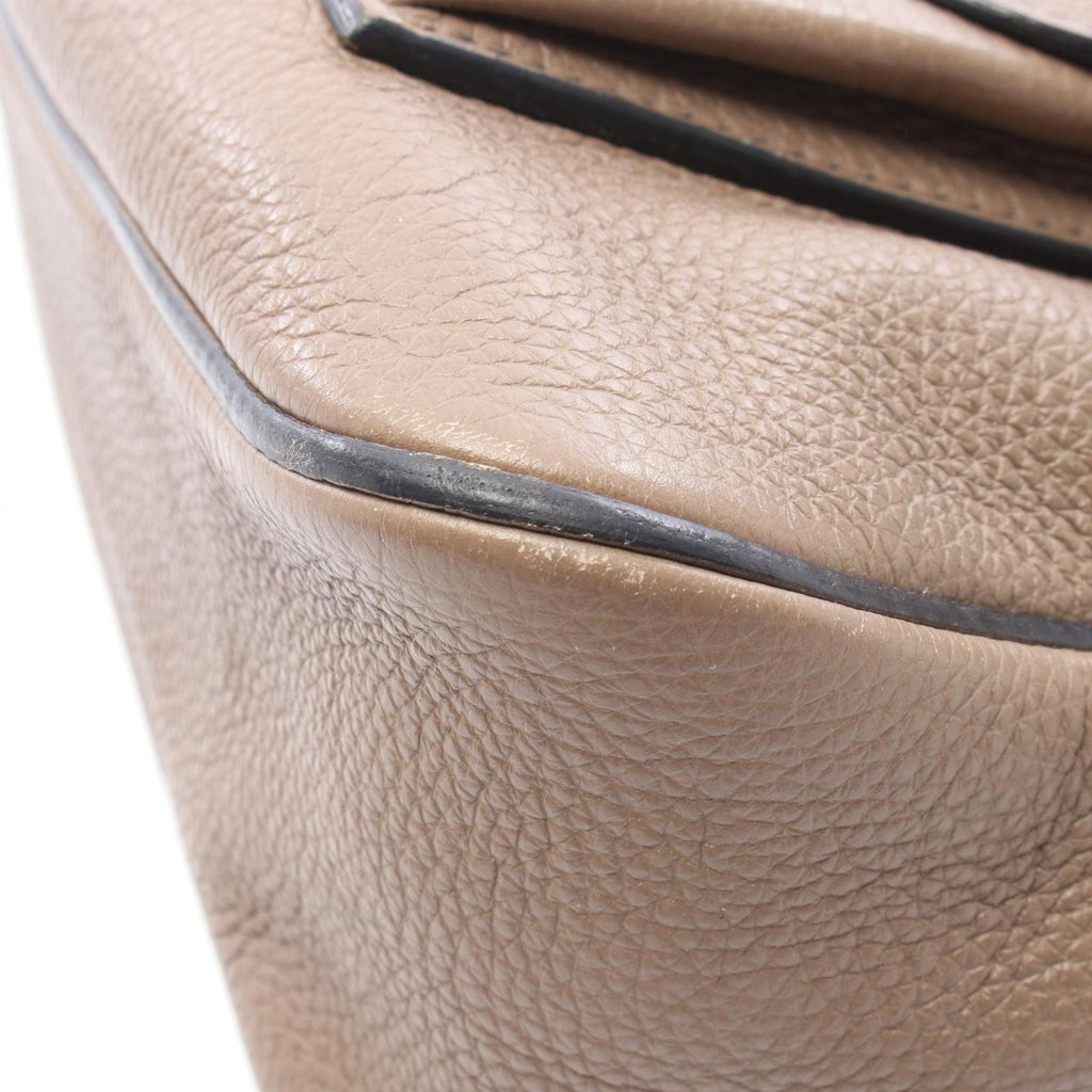 Hermes Shoulder Bag Karabas 35 Etoupe Leather — view 8