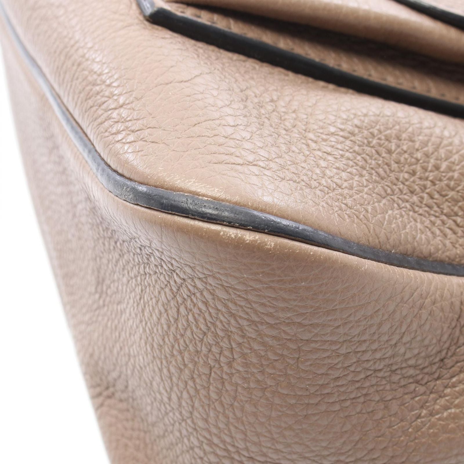 Hermes Shoulder Bag Karabas 35 Etoupe Leather — view 8