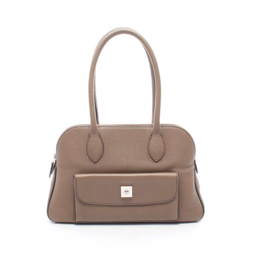 Hermes Shoulder Bag Karabas 35 Etoupe Leather