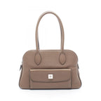 Hermes Shoulder Bag Karabas 35 Etoupe Leather