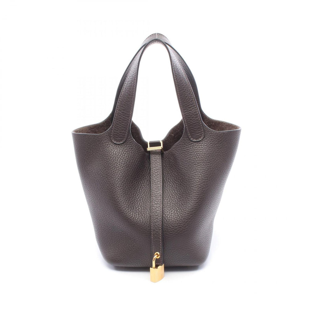 Hermes Handbag Picotin Lock PM Ebene Leather