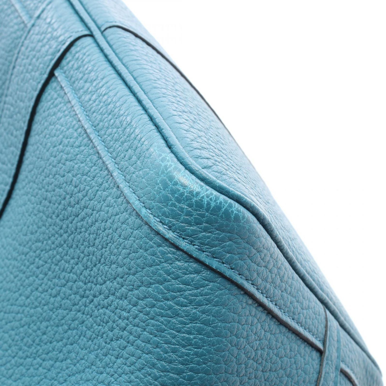 Hermes Tote Garden Party PM Cobalt Leather — view 8