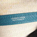 Hermes Tote Garden Party PM Cobalt Leather — view 4