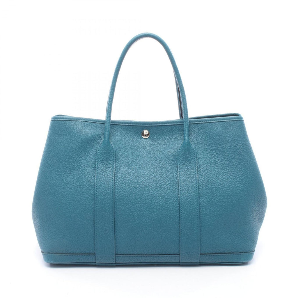 Hermes Tote Garden Party PM Cobalt Leather