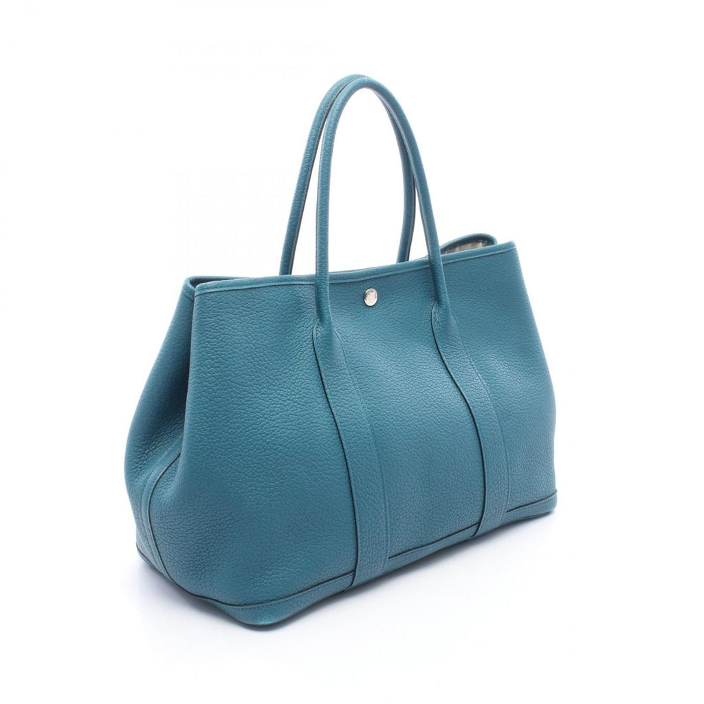 Hermes Tote Garden Party PM Cobalt Leather — view 2