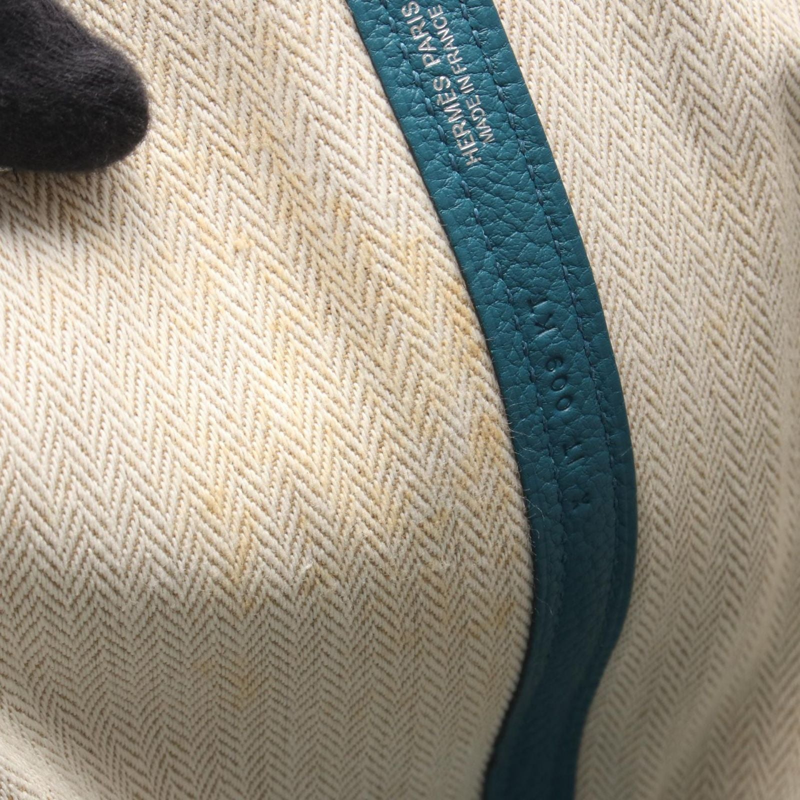 Hermes Tote Garden Party PM Cobalt Leather — view 6