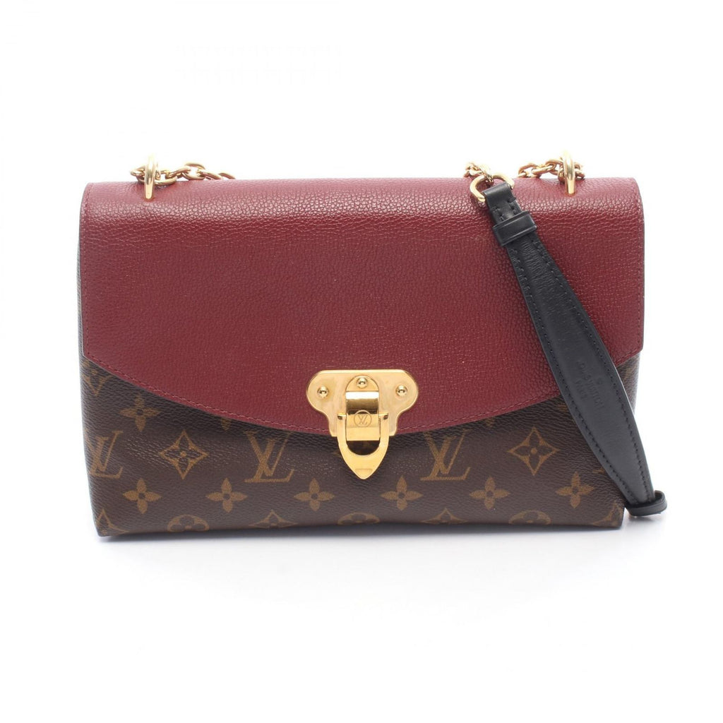 Louis Vuitton Shoulder Bag Saint Placide Bordeaux Canvas Leather