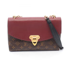 Louis Vuitton Shoulder Bag Saint Placide Bordeaux Canvas Leather