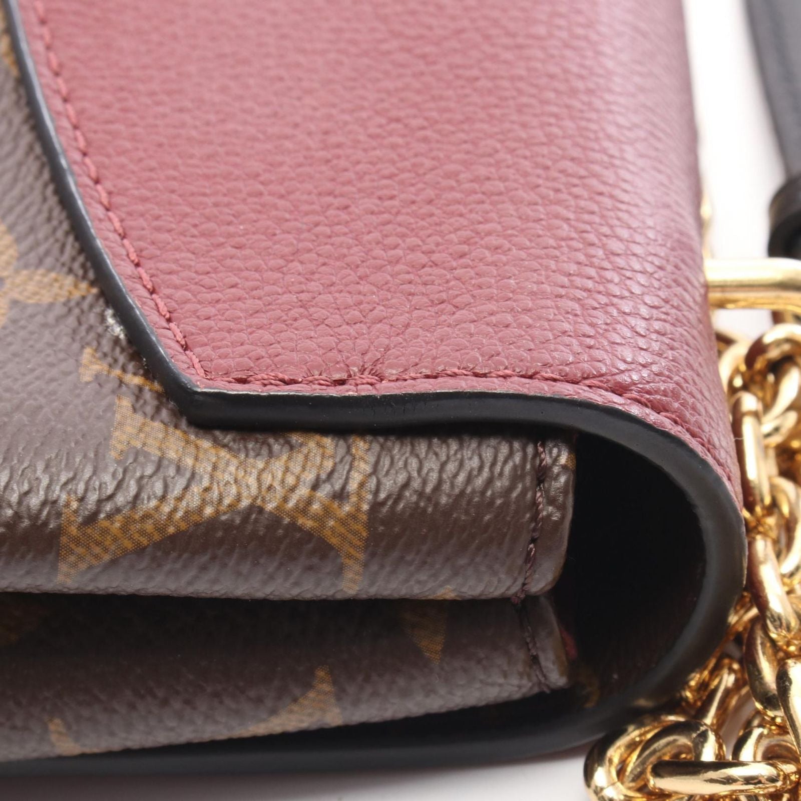 Louis Vuitton Shoulder Bag Saint Placide Bordeaux Canvas Leather — view 9