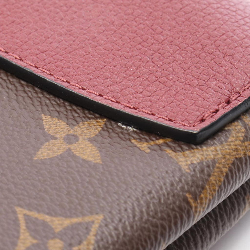Louis Vuitton Shoulder Bag Saint Placide Bordeaux Canvas Leather — view 8