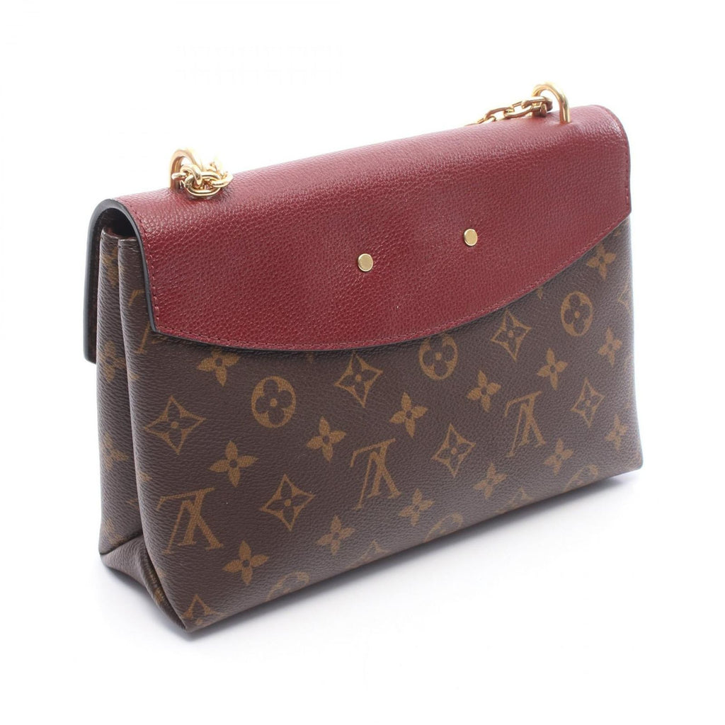 Louis Vuitton Shoulder Bag Saint Placide Bordeaux Canvas Leather — view 2