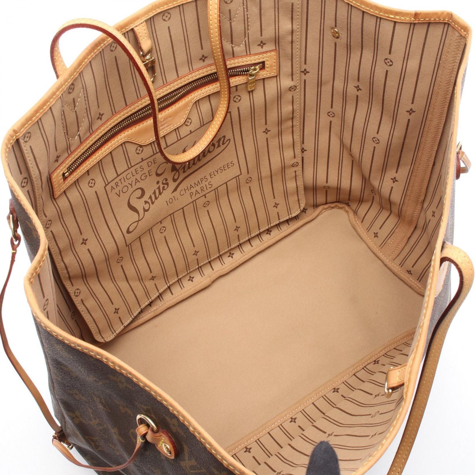 Louis Vuitton Tote Neverfull GM Canvas Leather — view 3