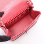 Chanel Shoulder Bag Mini Quilted Pink Lambskin Chain — view 3