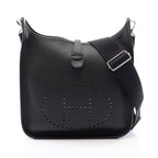Hermes Shoulder Bag Evelyne 3 Trois PM Black Leather