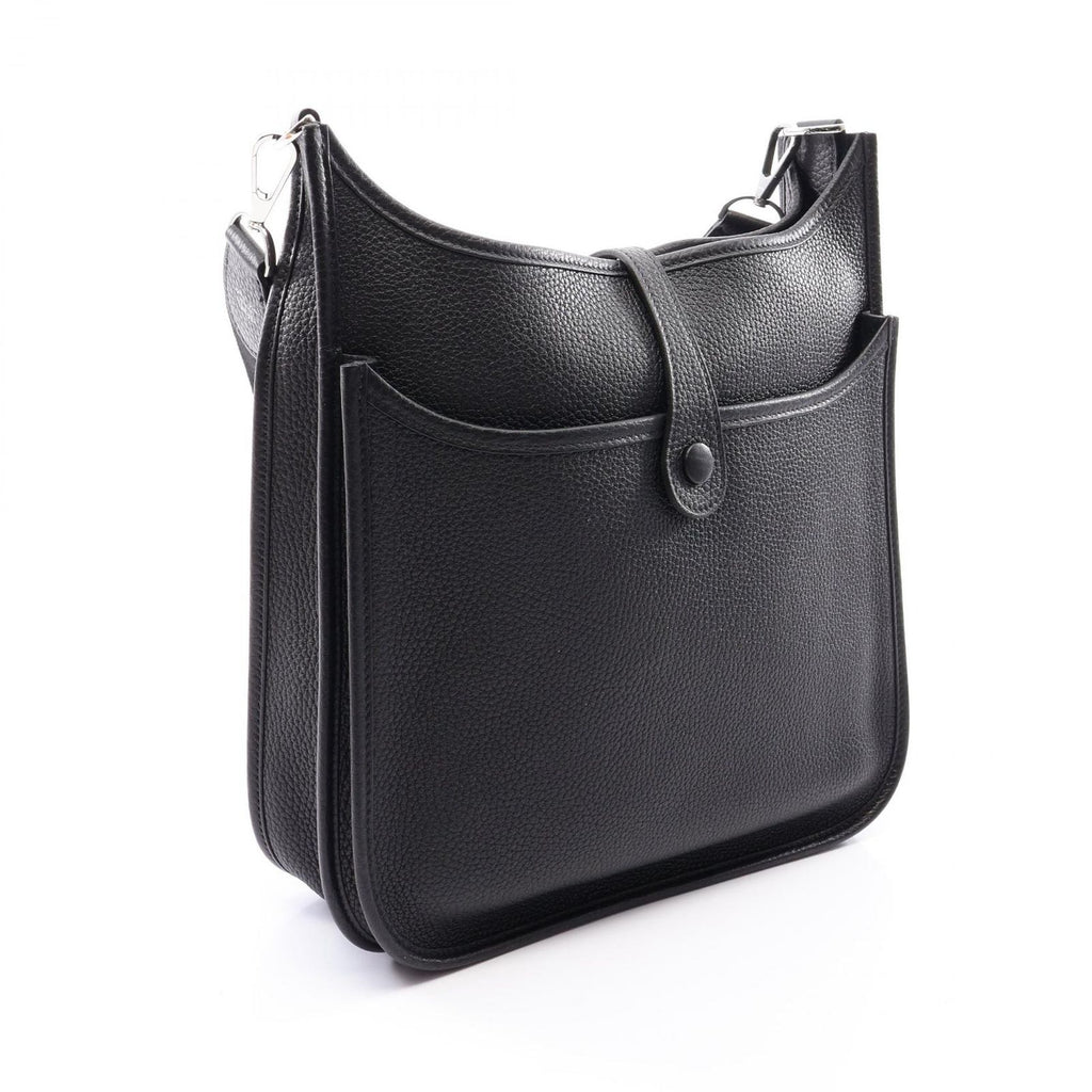 Hermes Shoulder Bag Evelyne 3 Trois PM Black Leather — view 2