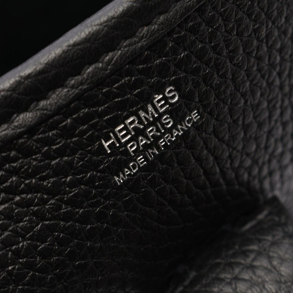 Hermes Shoulder Bag Evelyne 3 Trois PM Black Leather — view 4