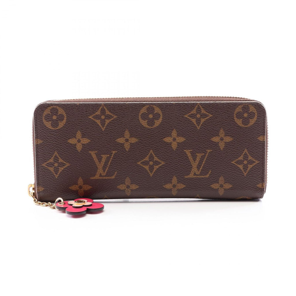 Louis Vuitton Round Wallet Portefeuille Clemence Leather