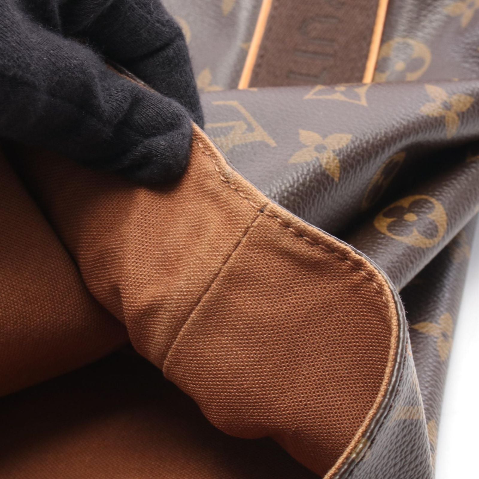 Louis Vuitton Tote Boble Canvas Leather Cover — view 8