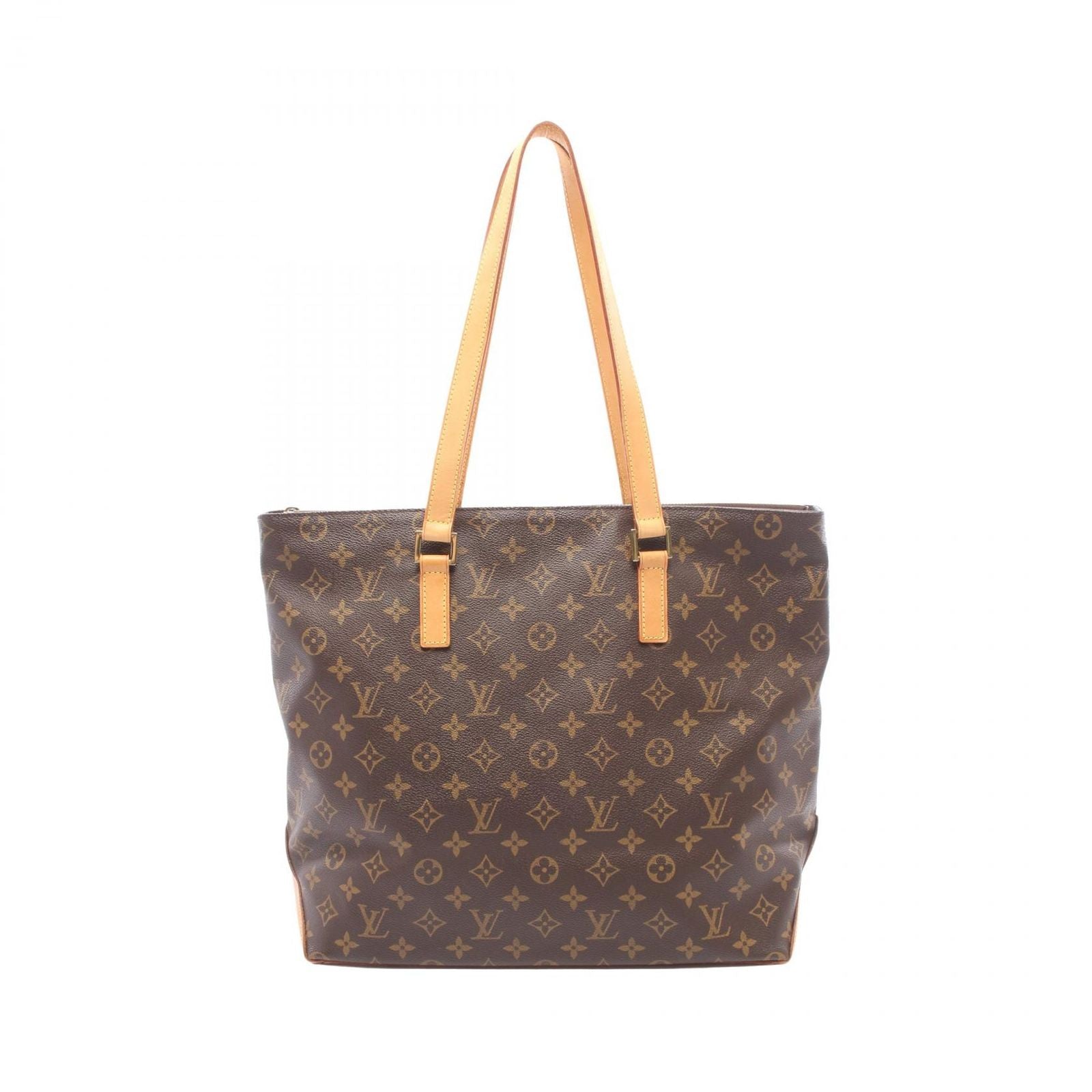 Louis Vuitton Tote Cabas Mezzo Canvas Leather
