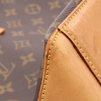 Louis Vuitton Tote Cabas Mezzo Canvas Leather — view 8