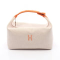 Hermes Handbag Brid-a-brac GM Natural Orange Canvas Bride-a-Brac