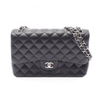Chanel Shoulder Bag Maxi Quilted 30 Classic Large Double Flap Black Lambskin