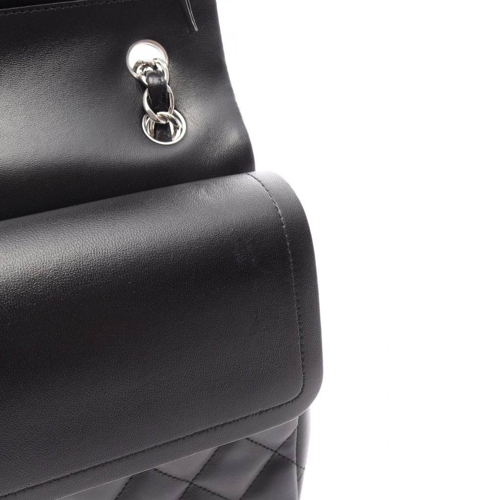 Chanel Shoulder Bag Maxi Quilted 30 Classic Large Double Flap Black Lambskin — view 7