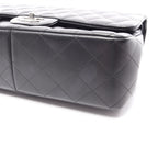 Chanel Shoulder Bag Maxi Quilted 30 Classic Large Double Flap Black Lambskin — view 9