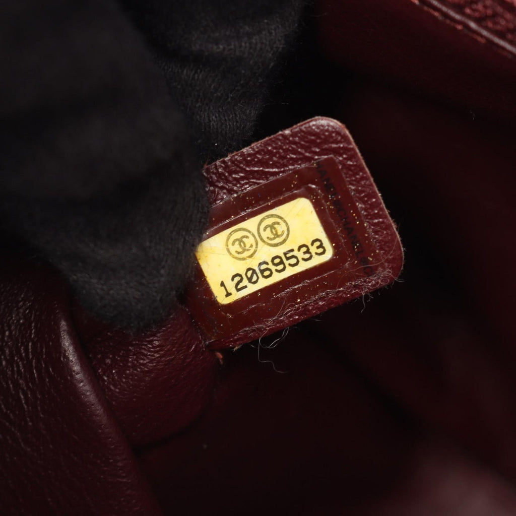 Chanel Handbag Quilted Top Handle Black Lambskin — view 5