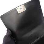 Chanel Shoulder Bag Boy Black Calf Boy Chain — view 8