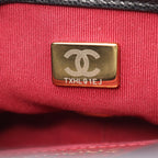 Chanel Shoulder Bag Quilted Mini Flap Black Caviar Leather Chain — view 5