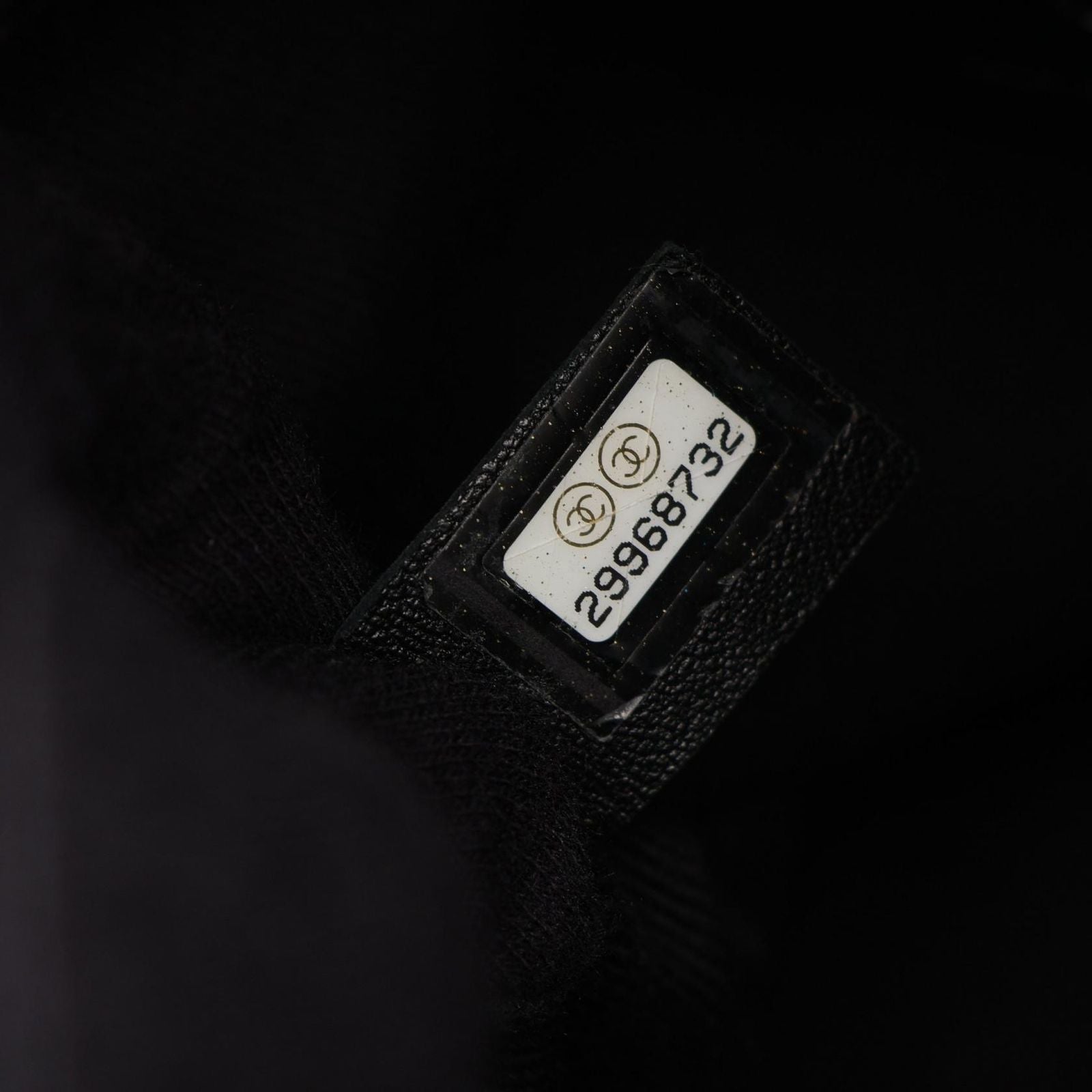 Chanel Shoulder Bag Deauville Black Canvas Leather Drawstring Small — view 5