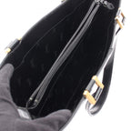 Saint Laurent Tote YSL Logo Black Leather YSL Plate — view 3