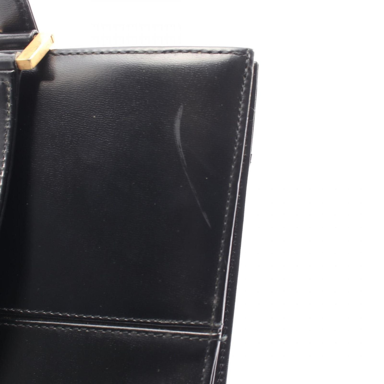 Saint Laurent Tote YSL Logo Black Leather YSL Plate — view 9