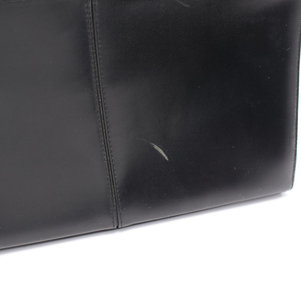 Saint Laurent Tote YSL Logo Black Leather YSL Plate — view 7