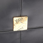 Saint Laurent Tote YSL Logo Black Leather YSL Plate — view 6