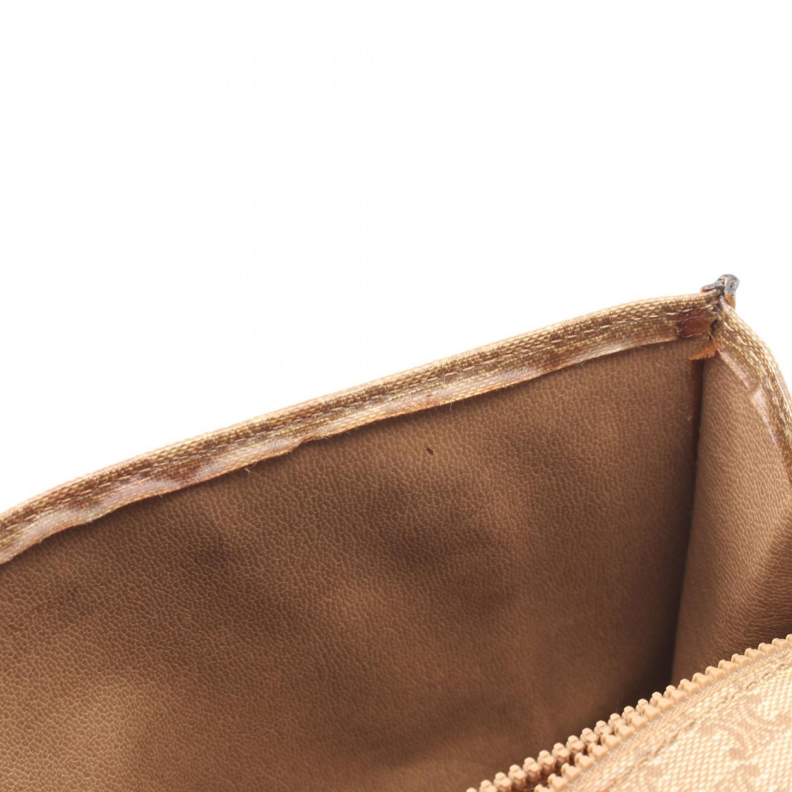 Celine Shoulder Bag Triomphe Beige Canvas Leather — view 5