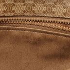 Celine Shoulder Bag Triomphe Beige Canvas Leather — view 4