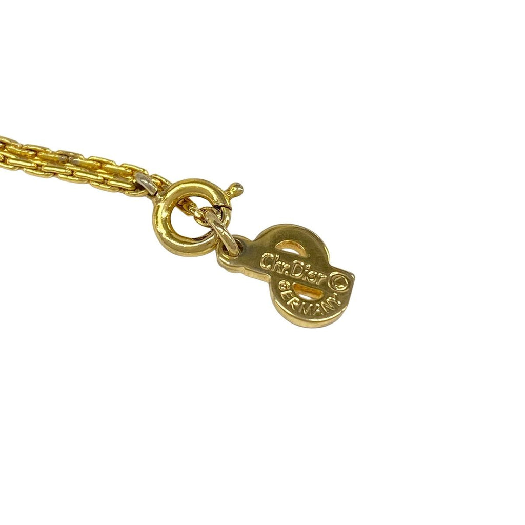 Dior Necklace Gold Clear — view 5